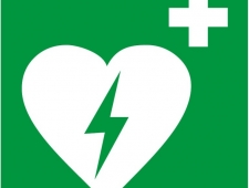 Rettungsschild Defibrillator