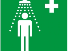 Rettungsschild Notdusche