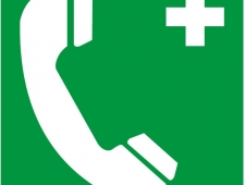 Rettungsschild Notruftelefon