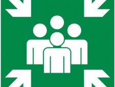 Sammelplatz - Rettungsschild
