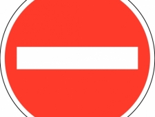 Verkehrsschilder Verbot der Einfahrt