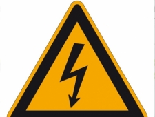 Warnschild Elektrische Spannung