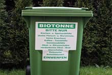 Mülltonnenaufkleber, mülltonnen beschriftung, Aufkleber Bioabfuhrplan